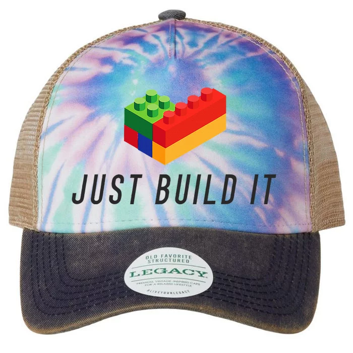 Just Build It Blocks Bricks Building Blocks Toy Legacy Tie Dye Trucker Hat