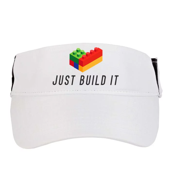 Just Build It Blocks Bricks Building Blocks Toy Adult Drive Performance Visor