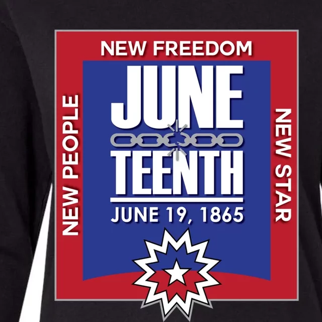 Juneteenth Black Independence Day June 19 1865 Freedom Gift Womens Cotton Relaxed Long Sleeve T-Shirt