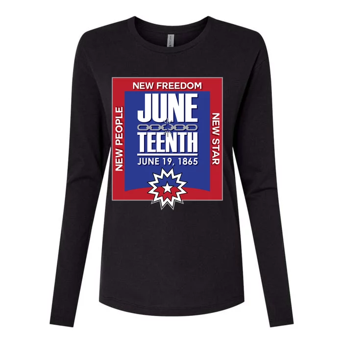 Juneteenth Black Independence Day June 19 1865 Freedom Gift Womens Cotton Relaxed Long Sleeve T-Shirt