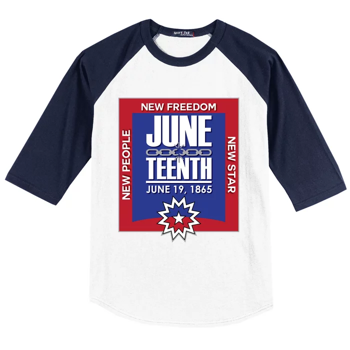 Juneteenth Black Independence Day June 19 1865 Freedom Cool Gift Baseball Sleeve Shirt