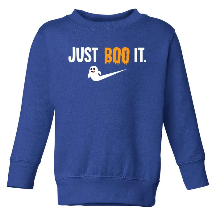 Just Boo It Halloween Costume Idea Gift Toddler Sweatshirt