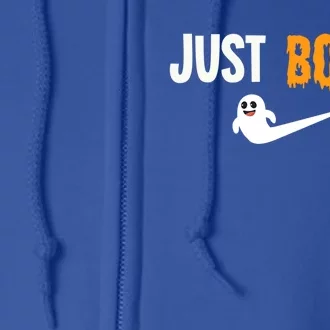 Just Boo It Halloween Costume Idea Gift Full Zip Hoodie