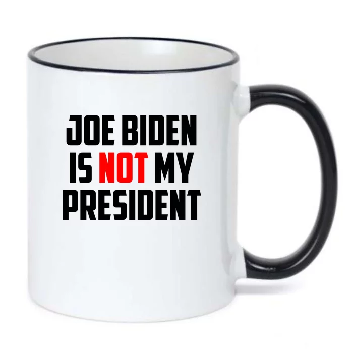 Joe Biden Is Not My President Black Color Changing Mug