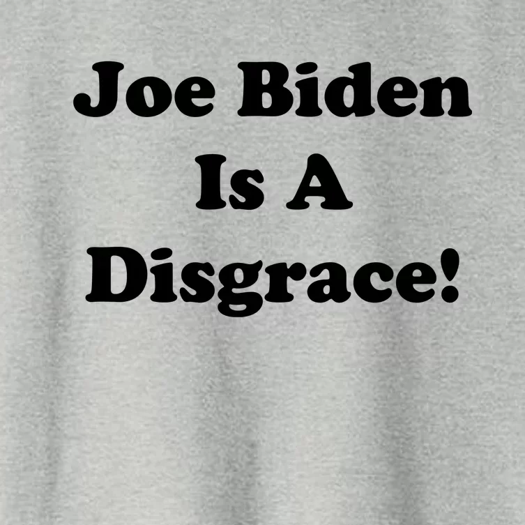 Joe Biden Is A Disgrace Women's Crop Top Tee