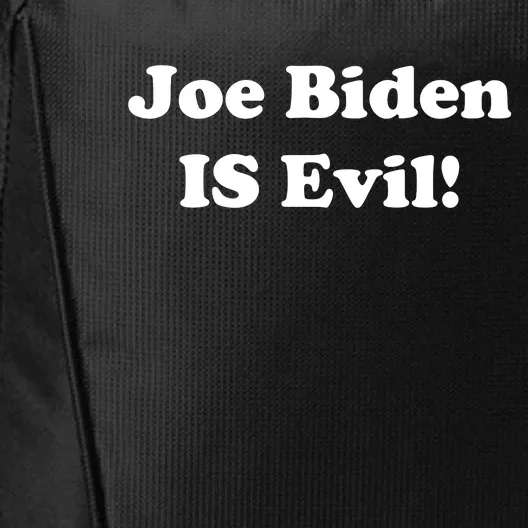 Joe Biden Is Evil City Backpack