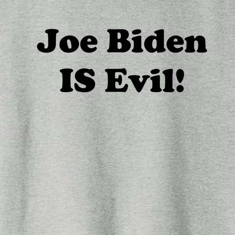 Joe Biden Is Evil Women's Crop Top Tee