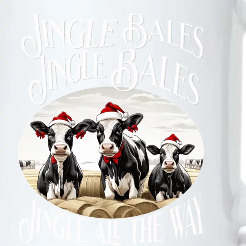 Jingle Bales Jingle Bales Jingle All The Way Christmas Cow Great Gift Black Color Changing Mug