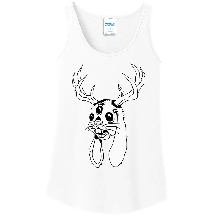 Jackalope Blackwork Ladies Essential Tank