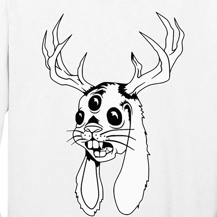 Jackalope Blackwork Tall Long Sleeve T-Shirt