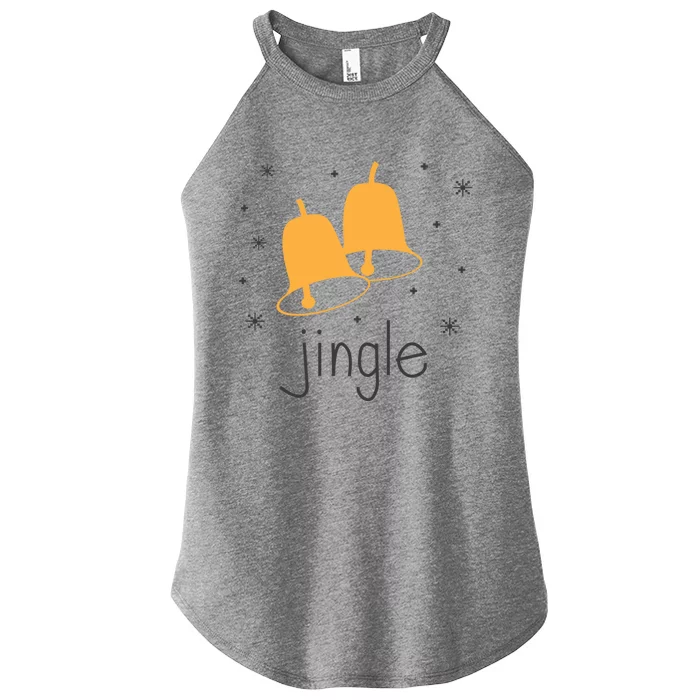 Jingle Bell Jingle All The Way Christmas Gift Women’s Perfect Tri Rocker Tank