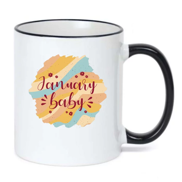 January Baby Black Color Changing Mug