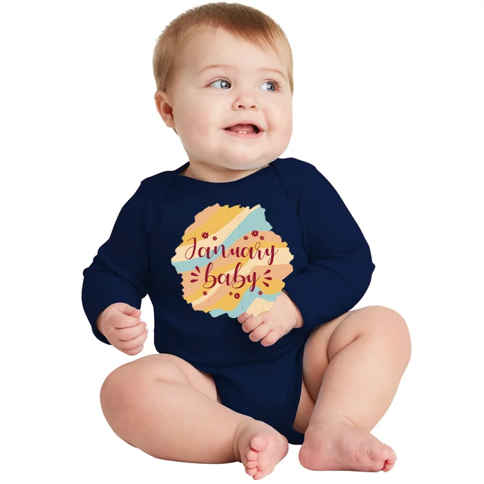 January Baby Baby Long Sleeve Bodysuit