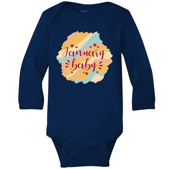 January Baby Baby Long Sleeve Bodysuit