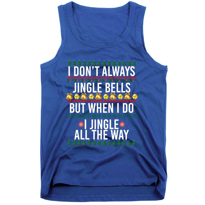 Jingle Bells Jingle All The Way Funny Christmas Costume Gift Tank Top