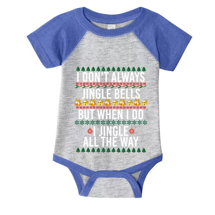 Jingle Bells Jingle All The Way Funny Christmas Costume Gift Infant Baby Jersey Bodysuit