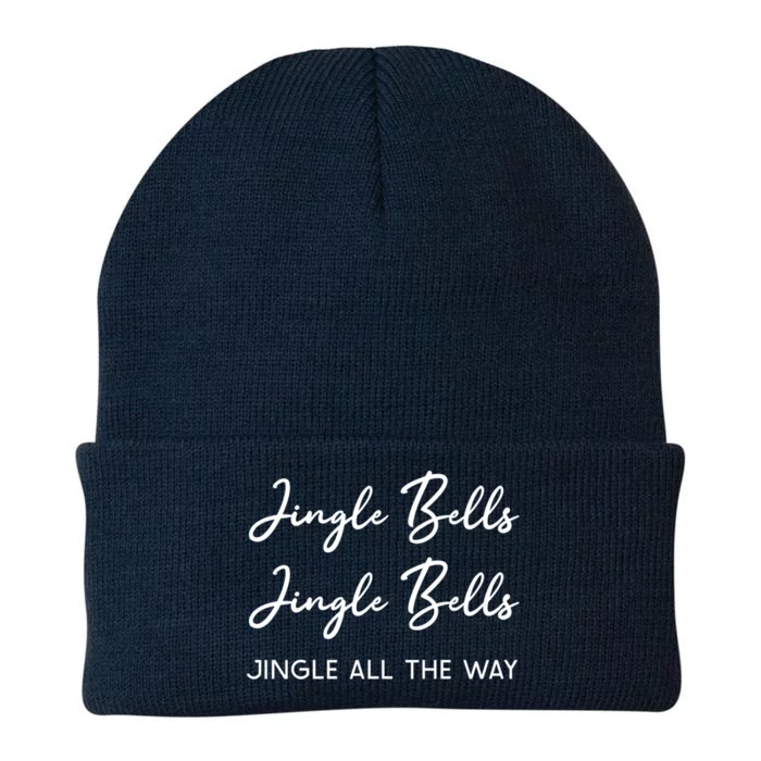 Jingle Bells Jingle Bells Jingle All The Way Gift Knit Cap Winter Beanie