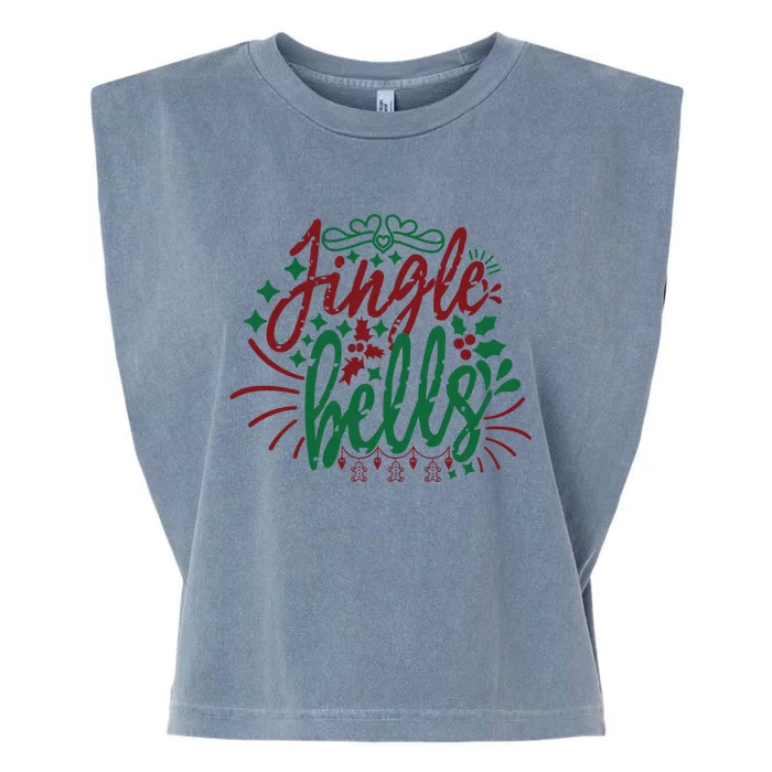 Jingle Bells Garment-Dyed Women's Muscle Tee