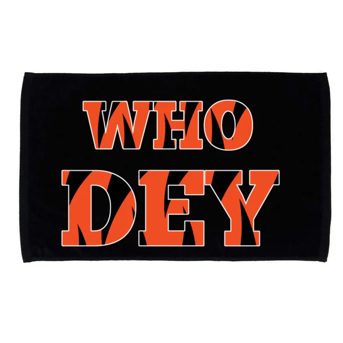 Who Dey Microfiber Hand Towel