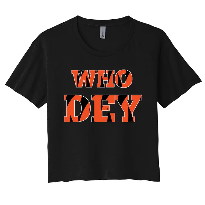 Who Dey Women's Crop Top Tee