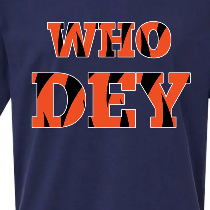 Who Dey Sueded Cloud Jersey T-Shirt