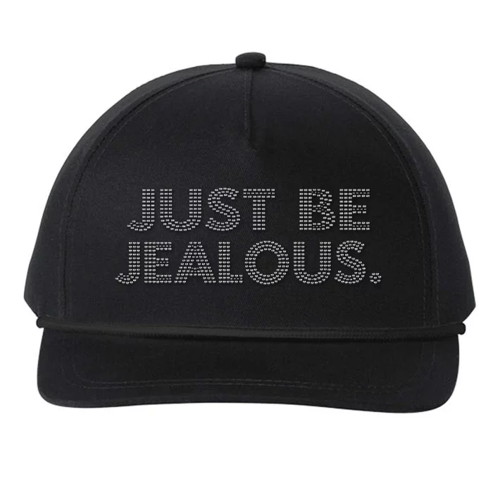 Just Be Jealous Snapback Five-Panel Rope Hat