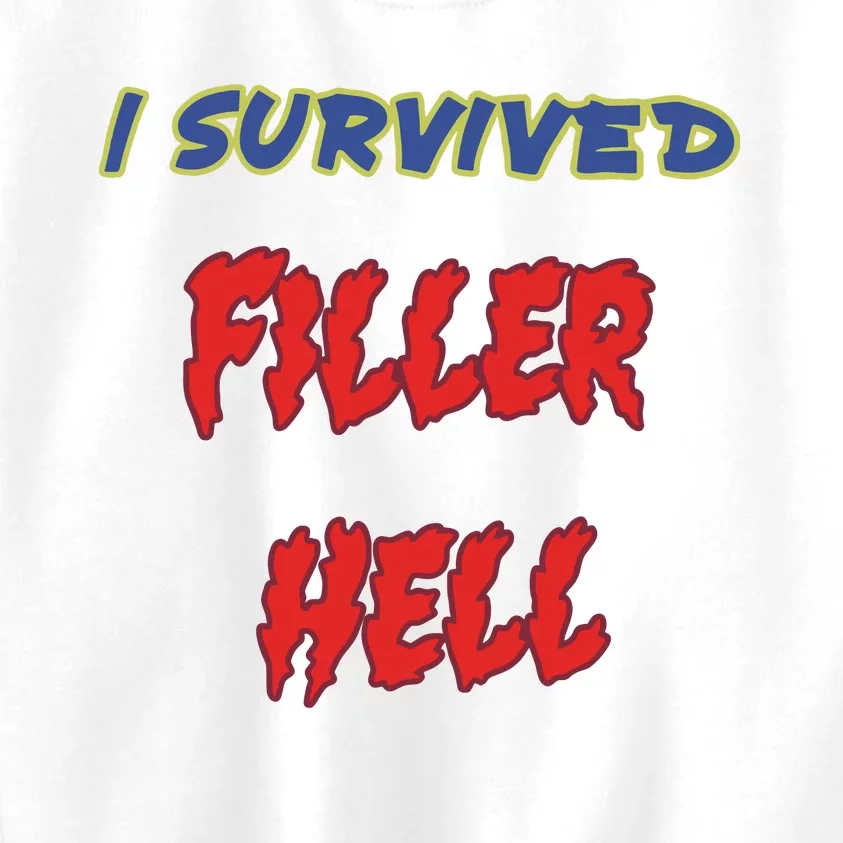 James B. Jones Wearing I Survived Filler Hell Kids Sweatshirt