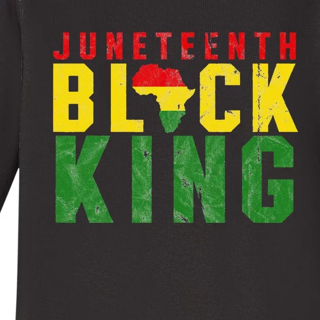 Juneteenth Black King Emancipation Day Melanin Pride Baby Long Sleeve Bodysuit