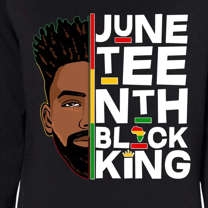 Juneteenth Black King Womens California Wash Sweatshirt