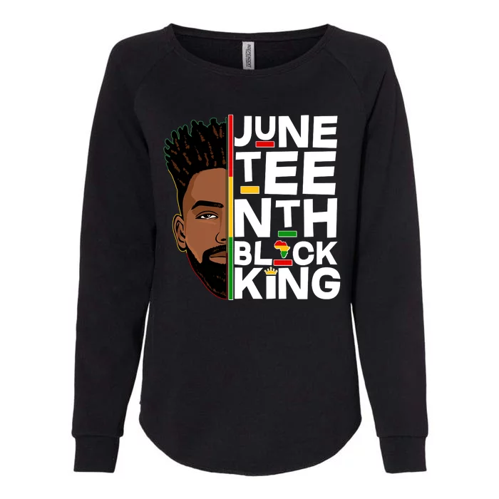 Juneteenth Black King Womens California Wash Sweatshirt