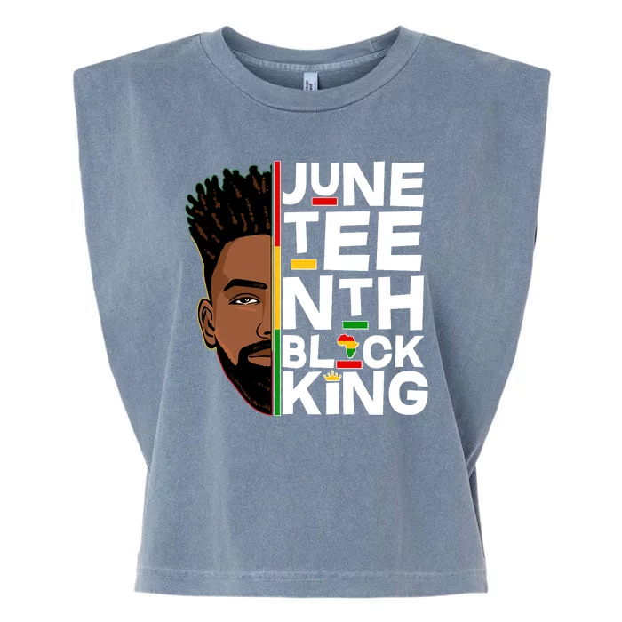 Juneteenth Black King Garment-Dyed Women's Muscle Tee