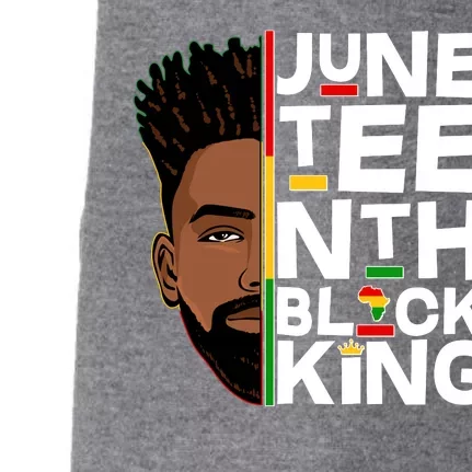 Juneteenth Black King Doggie 3-End Fleece Hoodie