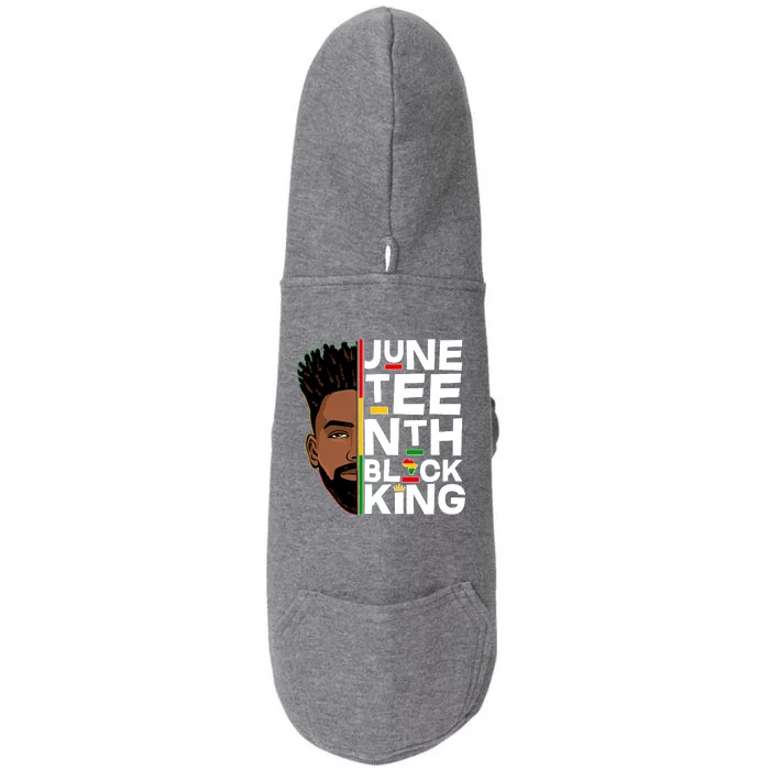 Juneteenth Black King Doggie 3-End Fleece Hoodie