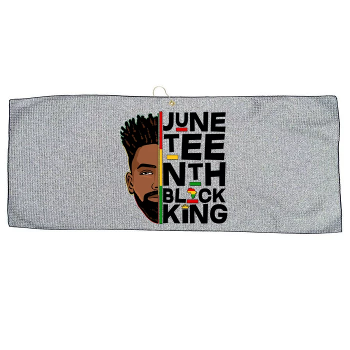 Juneteenth Black King Large Microfiber Waffle Golf Towel