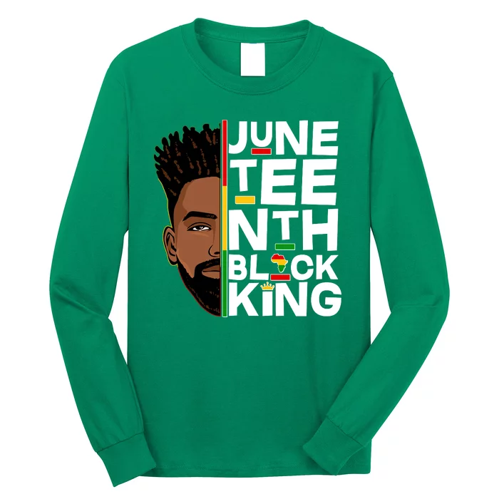 Juneteenth Black King Long Sleeve Shirt