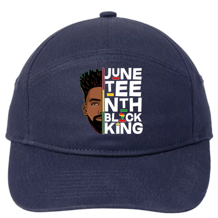 Juneteenth Black King 7-Panel Snapback Hat