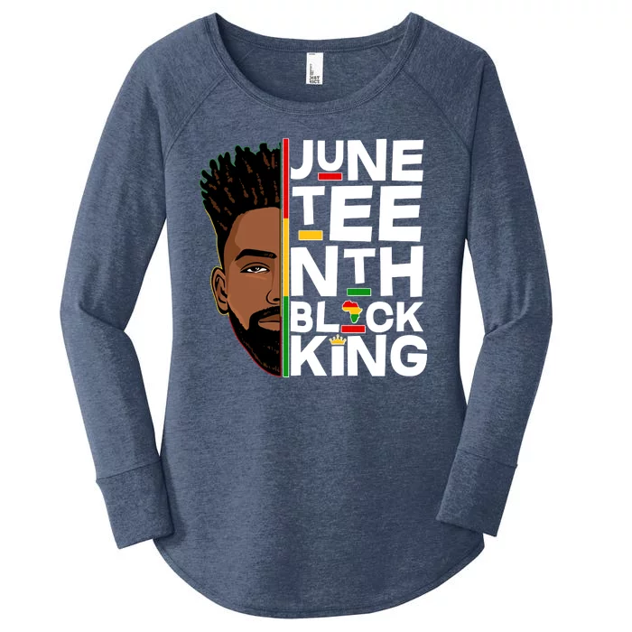 Juneteenth Black King Women's Perfect Tri Tunic Long Sleeve Shirt