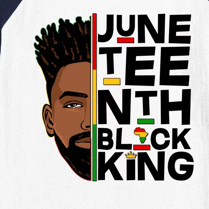 Juneteenth Black King Baseball Sleeve Shirt