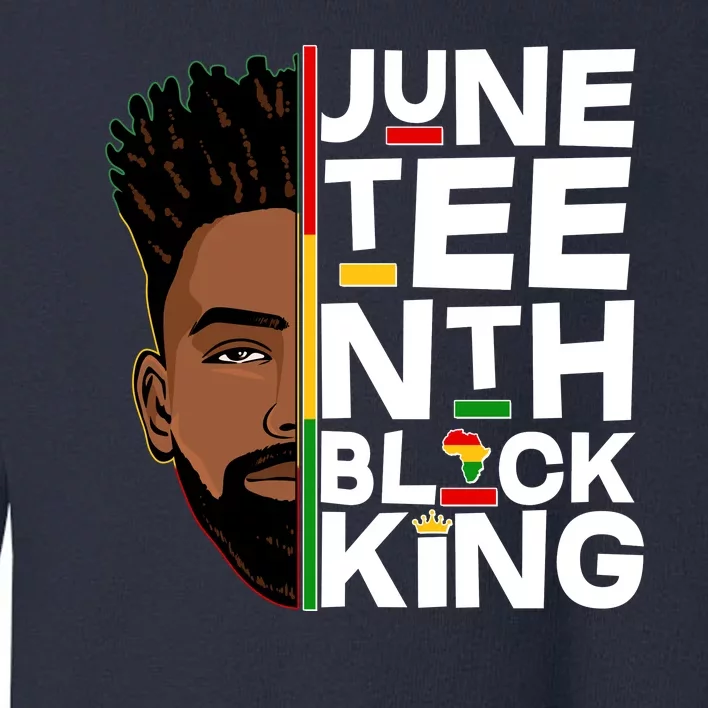 Juneteenth Black King Toddler Sweatshirt