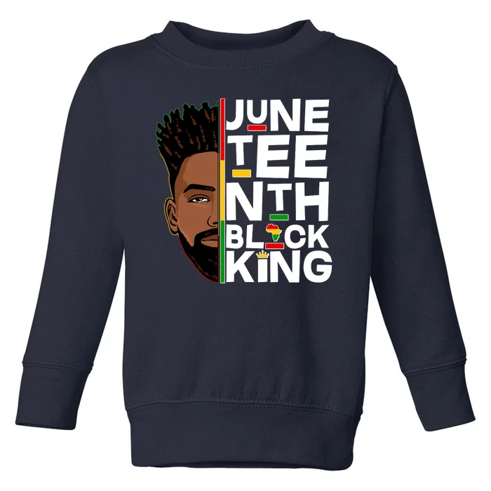 Juneteenth Black King Toddler Sweatshirt