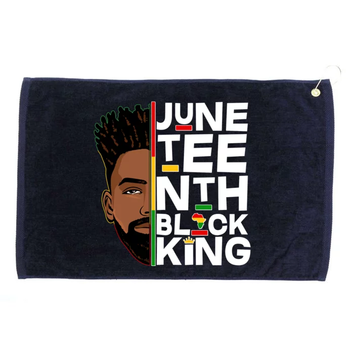 Juneteenth Black King Grommeted Golf Towel