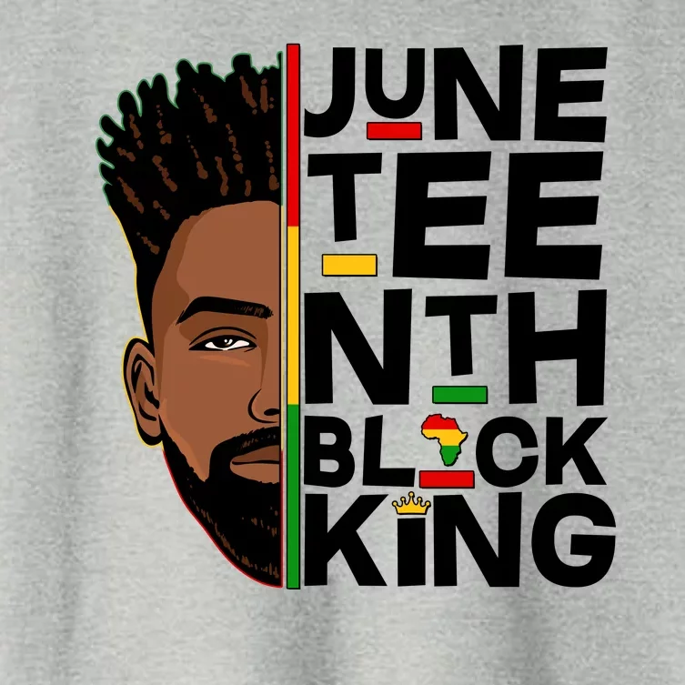 Juneteenth Black King Women's Crop Top Tee