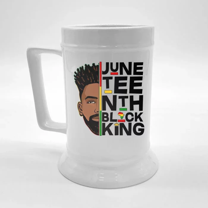 Juneteenth Black King Front & Back Beer Stein