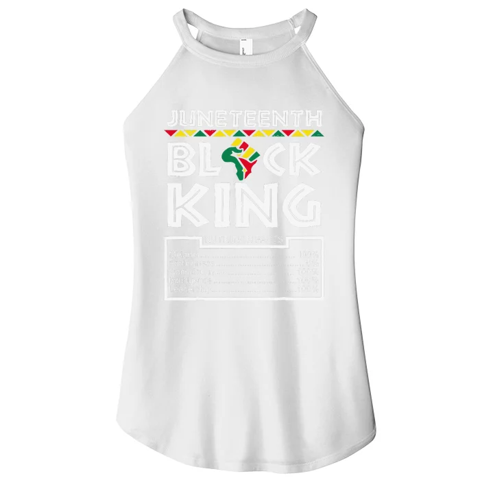 Juneteenth Black King Melanin Dad Fathers Day Father Fun Women’s Perfect Tri Rocker Tank