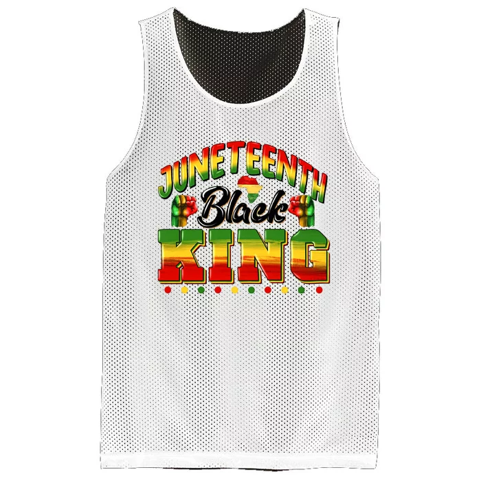 Juneteenth Black King Black Man Juneteenth African American Black Mesh Reversible Basketball Jersey Tank