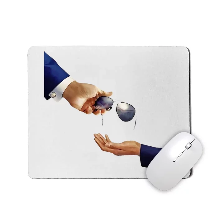 Joe Biden Kamala Harris Sunglasses Glasses Hand Off Mousepad