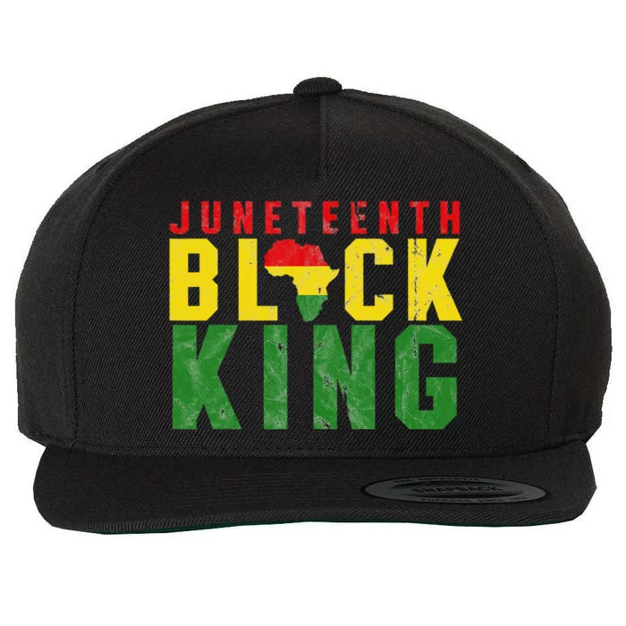 Juneteenth Black King Emancipation Day Melanin Pride Wool Snapback Cap