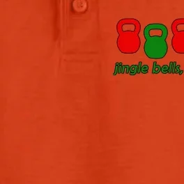 Jingle Bells Kettlebell Christmas Holiday Workout Dry Zone Grid Performance Polo