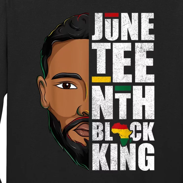 Juneteenth Black King Funny Juneteenth Black King Tall Long Sleeve T-Shirt