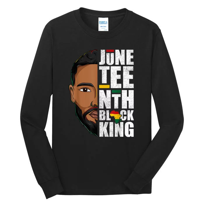 Juneteenth Black King Funny Juneteenth Black King Tall Long Sleeve T-Shirt